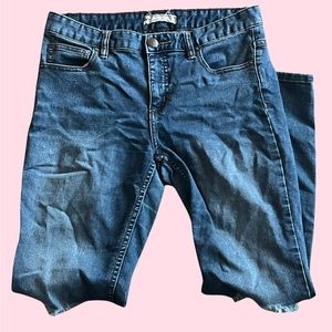 Free people high waisted ripped jeans size 28”